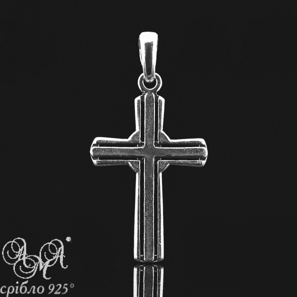 Крестик (84180ч) серебро 925 пробы
