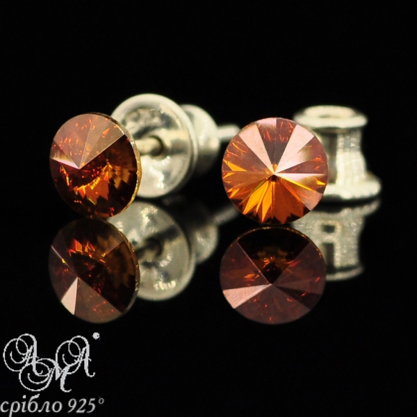 Пусети 1122 5.5мм Copper Срібло 925 проби
