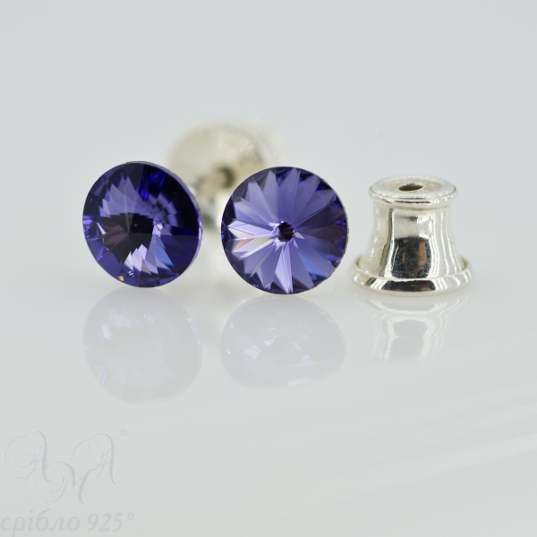 Пусети 1122 5.5мм Tanzanite Срібло 925 проби