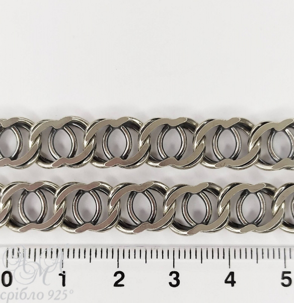 Ланцюг Бісмарк Арабский 70см 60.92 грам Срібло 925 проби
