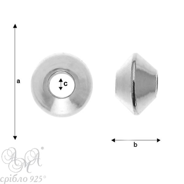 Конус (Шк 4,0 мм) срібло 925 проби
